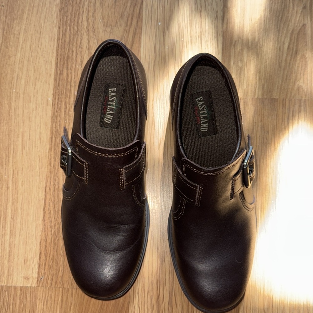 Eastland Brown Leather Loafers - Picture 3 of 8